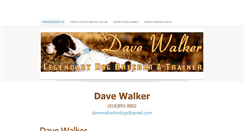 Desktop Screenshot of davewalkerdogs.com