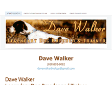 Tablet Screenshot of davewalkerdogs.com